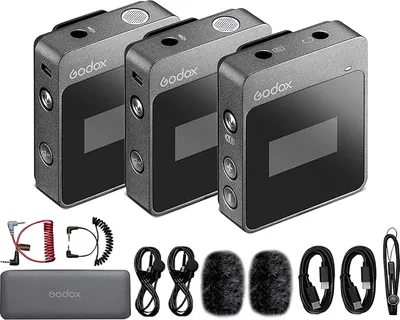 Immagine prodotto di GODOX MoveLink M2 microfono lavalier wireless a 2,4 GHz per fotocamere DSLR, videocamere, smartphone e tablet