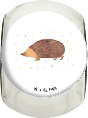 Produktbild von Mr. & Mrs. Panda Kaffeedose Igel Herzen L 870ml - Weiß - Geschenk, Lebensmittelbehälter, Leben, Vertrauen, Liebe, Vorratsbehälter, Tiermotive, Aufbewahrungsdose, Herz