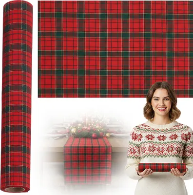 Obrázok produktu pre Vianočný bežec na stôl 270x28 cm Vianočný obrúsok Dekoratívna šachovnica