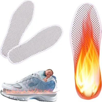 Produktbild von Selbstheizende Einlegesohlen Größe 41, waschbare Winter-Fußwärmer für Damen & Herren, ideal für Outdoor-Sport, Wandern, Angeln, Skifahren & Camping