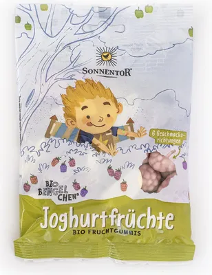 Zdjęcie produktu dla Sonnentor Jogurt Owocowy - galaretka z jogurtem, ekologiczna, 100 g