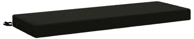 Produktbild von Bankkissen SOEST 100 % Polyester Schwarz 110 x 40 x 8 cm