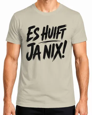 Zdjęcie produktu dla Koszulka męska z bawarskim dialektem, zabawny napis, sarkazm, humor, rozmiar XXL, motyw: natura