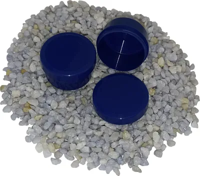 Produktbild von 5 Salbendosen Kruken Blau Tiegel 6 ml