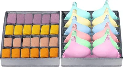 Produktbild von Famanu Lade Organizer – Kledingkast Organizer – Faltbarer Aufbewahrungsbox für Schubladen
