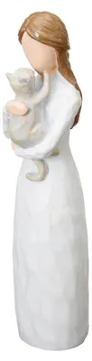 Immagine prodotto di ST.LORIAN, Angelo dell'amicizia, articoli commemorativi per gatti, statuette di gatti dipinte a mano