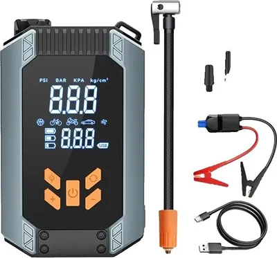 Produktbild von Auto-Starthilfe, Reifenaufblaser, Powerbank, 1000A