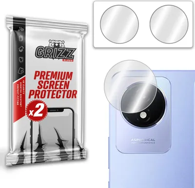 Image de Verre de protection pour appareil photo GrizzGlass HybridGlass pour Vivo Y02