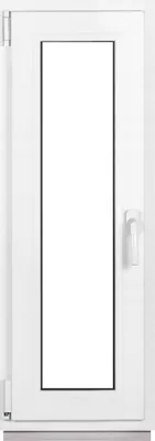 Obrázek produktu pro Plastová okna Framex pro sklepy bílá Šířka x výška 40 x 120 cm (400 x 1200 mm) dvojitá (32 mm) otočná/sklopná DIN levá - Premium - všechny velikosti