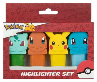 Obrázek produktu pro Mini značkovače Pokemon – 4 ks.