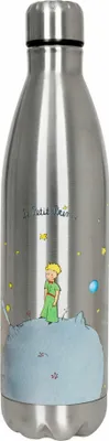 Produktbild von Könitz Flasche Hot Bottle - Le Petit Prince, Thermoflasche, Outdoorflasche, Doppelwandig mit Verschluss, Edelstahl, Silbern, 750 ml, 11 9 245 1365