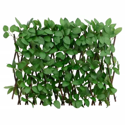 Immagine prodotto di vidaXL Traliccio con edera artificiale estensibile verde 180x30 cm