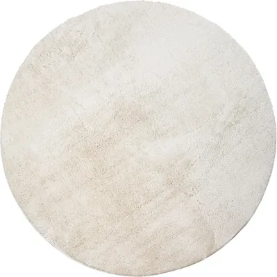 Produktbild von Teppich Rund Wohnzimmer Kurzflor Modern Flauschig Waschbar Einfarbig Rutschfest Grösse 120 cm Rund