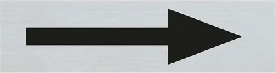 Produktbild von Route Alulook 165 x 44 mm Aufkleber Rechtspfeil schwarz - Pickup