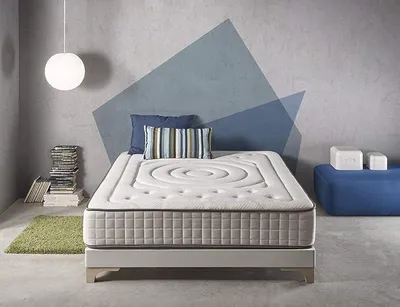 Imagen del producto de Colchón Simpur Relax Imperial de cachemira con espuma viscoelástica, 180x200 cm, colchón ortopédico de 7 zonas, 25 cm de altura, firmeza H2-H3