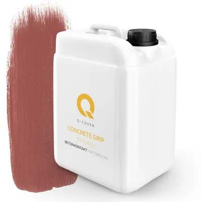 Produktbild von Q-COVER Betonkontakt – Haftgrund für Beton, Gipsputz, innen, ziegelrot 7,5 KG
