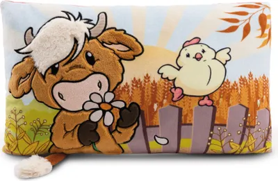 Produktbild von Nici Rechteckiges Kissen Hochlandrind McMooray & Küken Eggwina GREEN