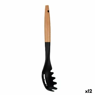 Obrázek produktu pro Servírovací lžíce na těstoviny černá přírodní dřevo 6 x 33,5 x 6 cm (12 ks)