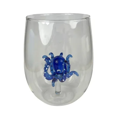 Immagine prodotto di Bicchiere da bere Octopus in vetro soffiato a bocca