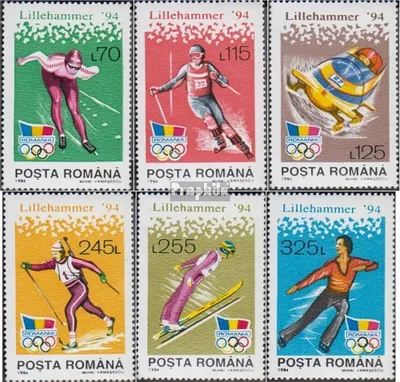 Produktbild von Briefmarken Rumänien 1994 Mi 4954-4959 (kompl.Ausg.) postfrisch Olymp.Winterspiele94 Lillehammermer