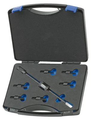 Produktbild von GEDORE 1.81/K-1 Gewindeadapter-Satz mit Gleithammer 200 g, 7-teilig, 1936549