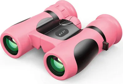 Produktbild von Kinder Ferngläser Fernglas für Kinder 8x21 Klein Wasserdicht Fernglas Kinder Weihnachten Geschenk pielzeug für Draußen Rosa