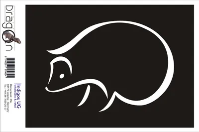 Produktbild von Aufkleber / Autoaufkleber - JDM / Die cut / Auto / OEM - Igel - 170x120 mm silber - Heckscheibe / Heckscheibenaufkleber