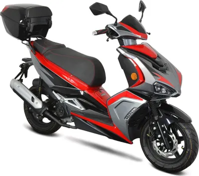 Produktbild von Motorroller Striker 50ccm 45km/h Euro 5, rot mit Top Case GT Union