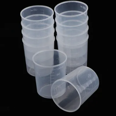 Produktbild von 10pcs 100 ml Kunststoffmessungstassen Epoxidharz Mischung Art Waxing Küchenbecher
