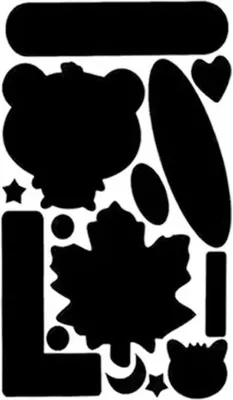 Produktbild von INF Samoprzylepne łatki do naprawy odzieży 10 arkuszy Czarny