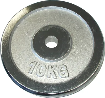 Zdjęcie produktu dla chromowana waga 10kg - DLA osi o średnicy 28mm