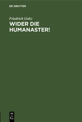 Produktbild von Wider die Humanaster!