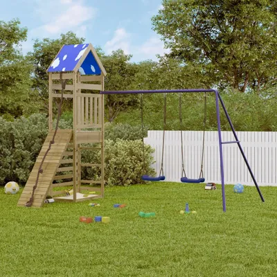 Produktbild von Möbel Spielturm Imprägniertes Kiefernholz - Schaukeln 3279054