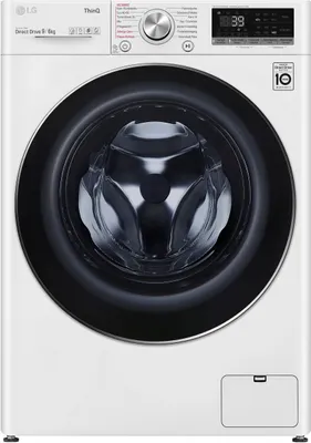 Image de Lave-linge séchant 9 kg Lavage 6 kg Séchage Série 7 AquaLock Blanc LG V7WD96H1A