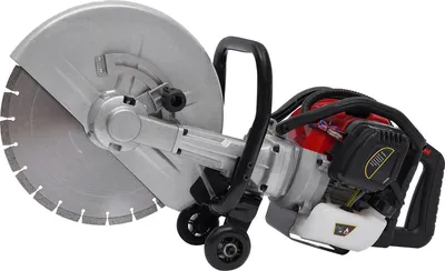 Produktbild von Betonschneider - Benzin-Trennschleifer - Scheibe 35 cm - Schnitttiefe 10 cm - Leistung 1,4 kW, 2-Takt 52 cm³ - Drehzahl 6000 U/min - Nassschnitt - Rot