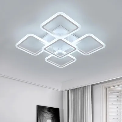 Zdjęcie produktu dla Elegancka lampa LED do oświetlenia podłogowego, 70W, 7000lm, kwadratowa