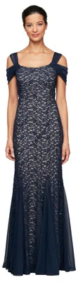 Productafbeelding van Alex Damen, jurk met open schouders, geschikt voor een bruidsgast, formele gelegenheid, bruiloft