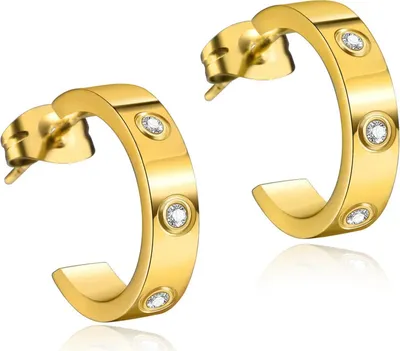 Produktbild von ROUGEMONT Damen Creolen Ohrringe Gold Monte-Carlo