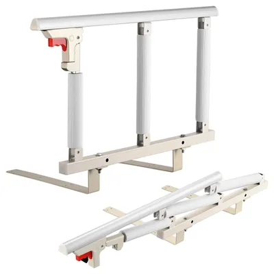 Produktbild von Bettgitter - Bettaufrichthilfe - 70 cm - Klappbar - Edelstahl - Aufstehhilfe - Sturzschutz