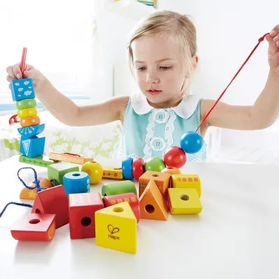 Zdjęcie produktu dla Hape HAPE kaladėlės suveriamos, vaivorykštės spalvų, E1019