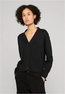 Obrázek produktu pro Dámský svetr Urban Classics Ladies Rib Cardigan black - 5XL