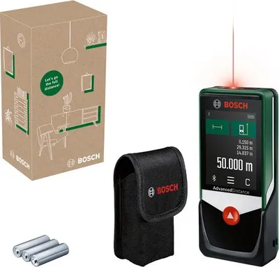 Produktbild von Digitaler Laser-Entfernungsmesser AdvancedDistance 50C, eCommerce-Karton