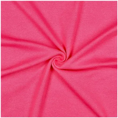 Bio Bündchenstoff Schlauchware 35(70) cm – Jersey Bündchen Meterware 270 g/m² Baumwolle Elasthan Oeko-Tex ab 25 cm pink