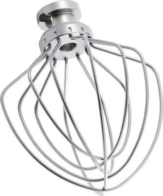 Obrázek produktu pro Náhradní metla z nerezové oceli. Kompatibilní s kuchyňskými roboty KitchenAid K45, KSM15, KSM110, KSM103, KSM75, KN15 a KSM90.