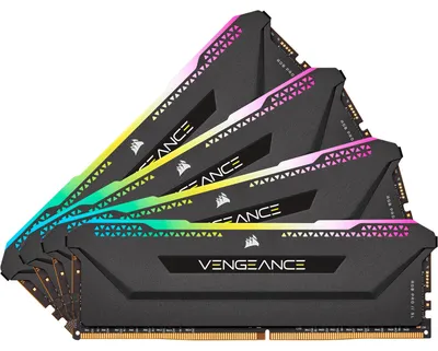 Image de DDR4  64GB PC 3200 CL16 CORSAIR KIT (4x16GB) VENGEANCE RGB retail
