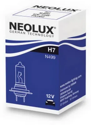 Produktbild von Neolux H7 Halogen-Scheinwerfer, Modell N499, 12V, Kartonverpackung (1 Stück).