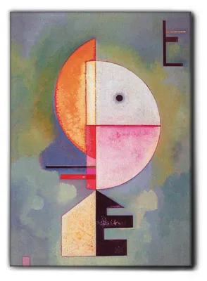 Image de Giallobus - Vers le haut - Vassily Kandinsky - 100L x 140l cm - Tableau - Cadre en toile de qualité supérieure