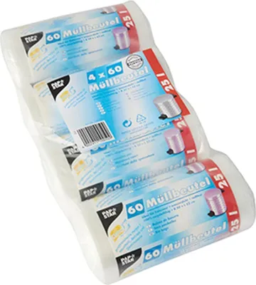 Produktbild von 240 Müllbeutel, HDPE 25 l 52 cm x 50 cm transparent