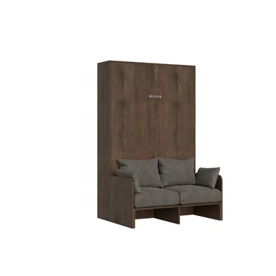 Produktbild von Bett 120 Kentaro vertikales Klappsofa Walnuss Klappbett