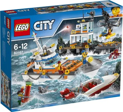 Zdjęcie produktu dla LEGO City Coast Guard Head Quarters, Zestaw do budowania, 6 lat(a), 792 szt., 2,26 kg